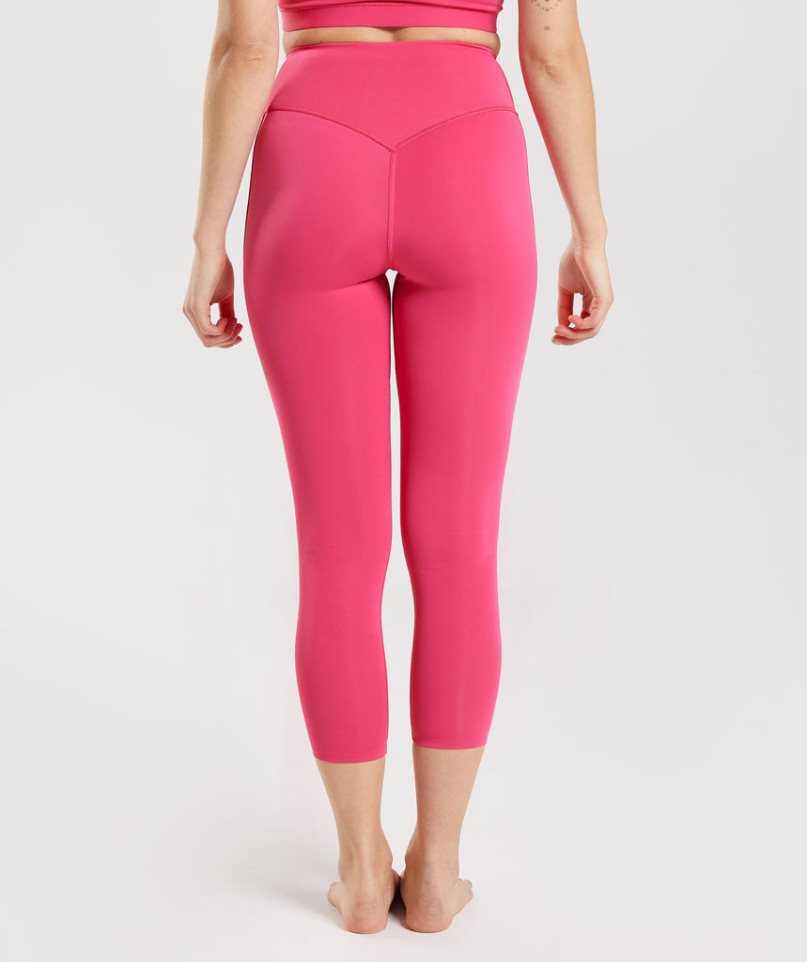 Women's Gymshark Studio 7/8 Leggings Pink | NZ 6NFOYG